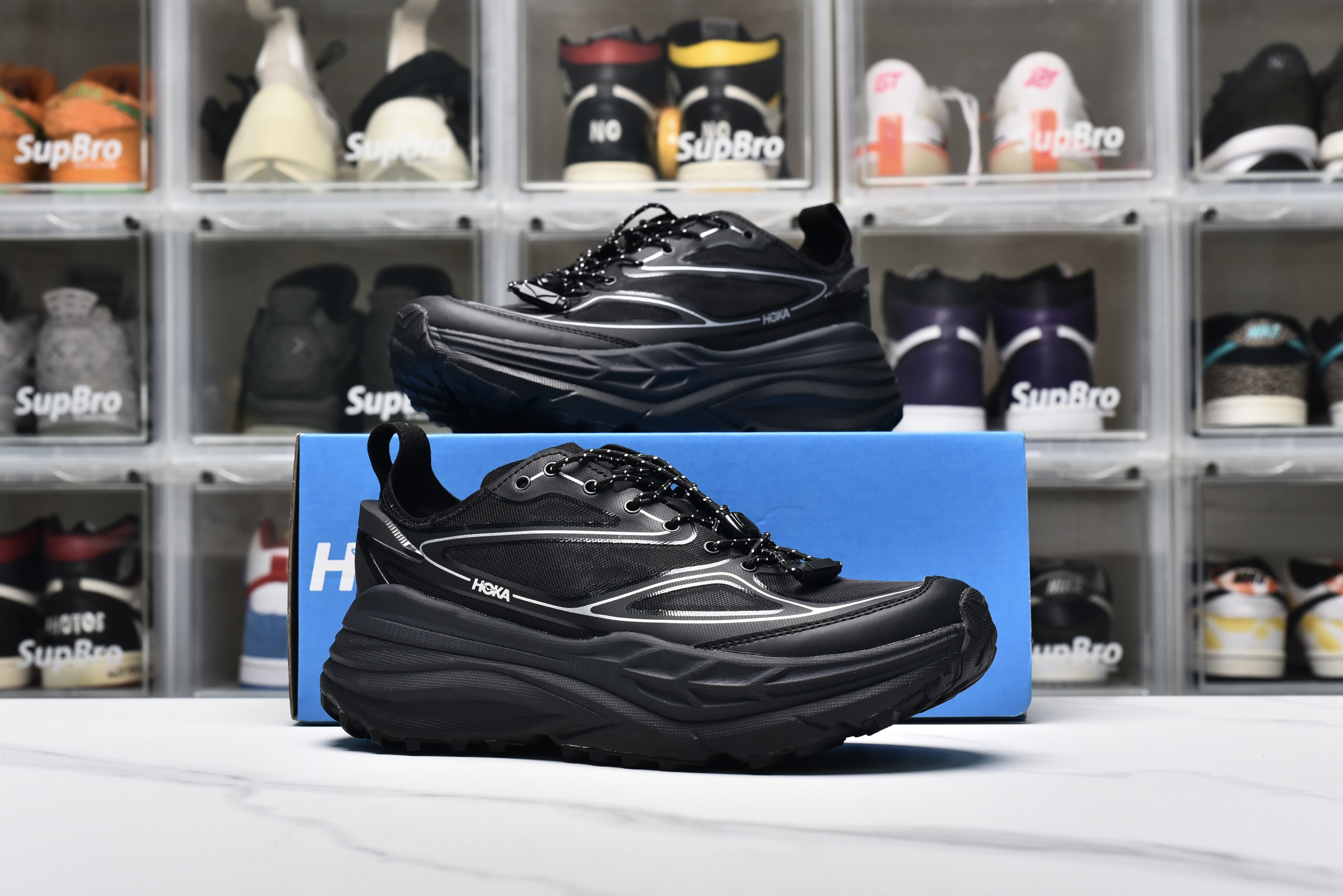 HOKA ONE ONE Stinson One7 BLACK SILVERY
